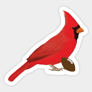 Football Cardinal Sticker